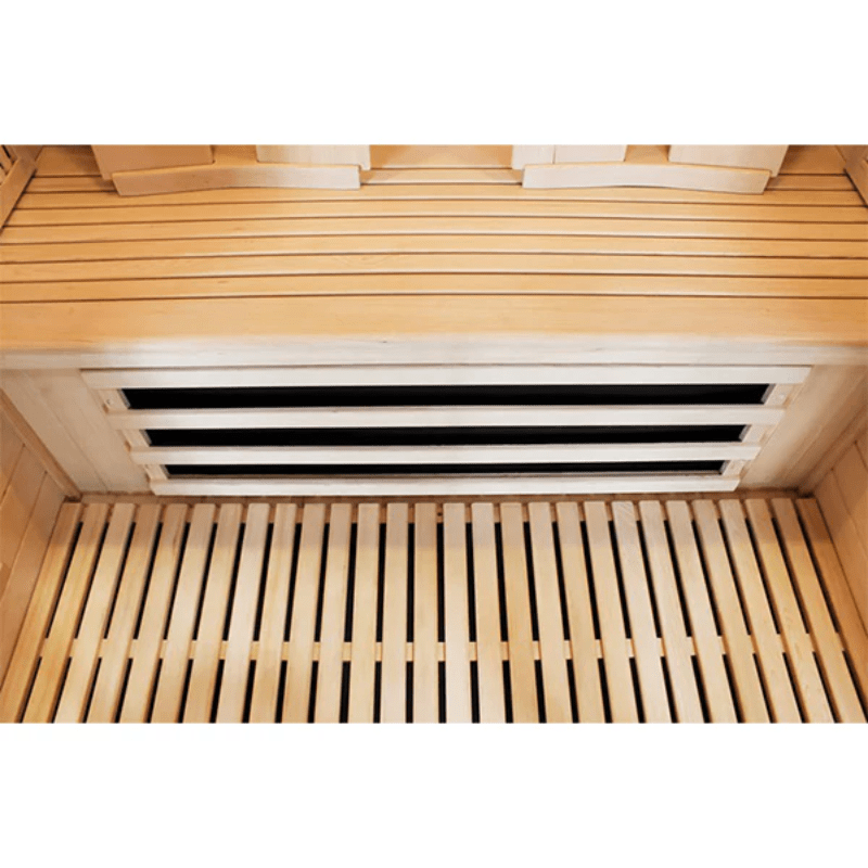 CenturaHeat Full Spectrum Infrared Sauna - Up to 2 people Aerial View Interior