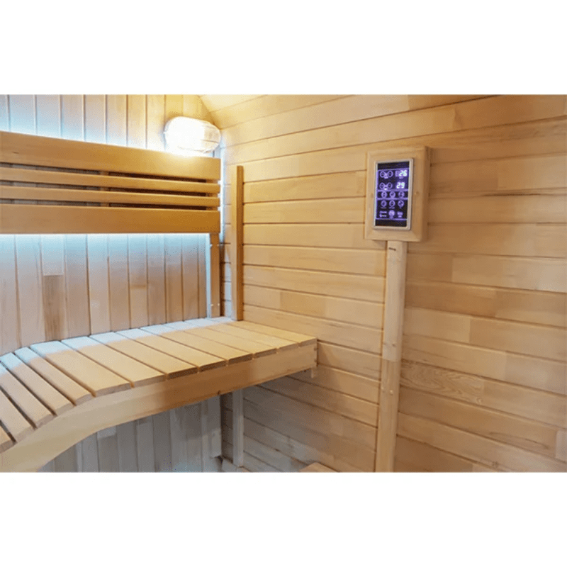 CenturaHeat Square Outdoor Sauna Interior Control Panel