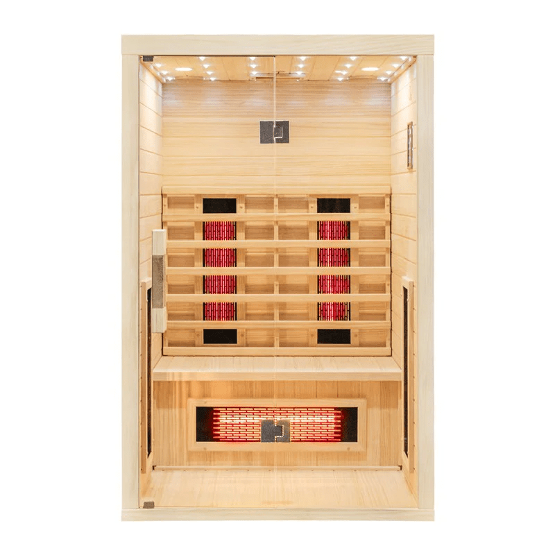 CenturaHeat Far Infrared Indoor Sauna - 2 Person Front View