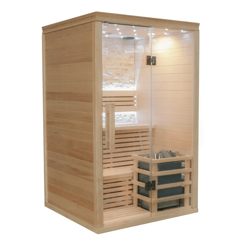 CenturaHeat Traditional Steam Indoor Sauna - 2 - 3 Person Full Image