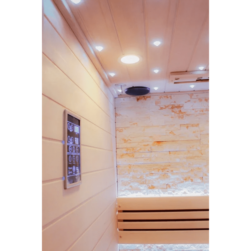 CenturaHeat Traditional Steam Indoor Sauna - 2 - 3 Person Interior Control Panel