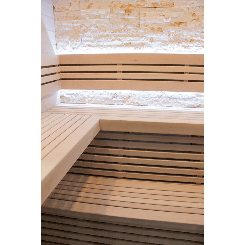 CenturaHeat Traditional Steam Indoor Sauna - 3 - 4 Person Interior Bench