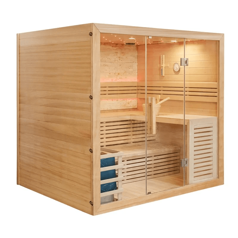 CenturaHeat Traditional Steam Indoor Sauna - 5 - 6 Person Full Image