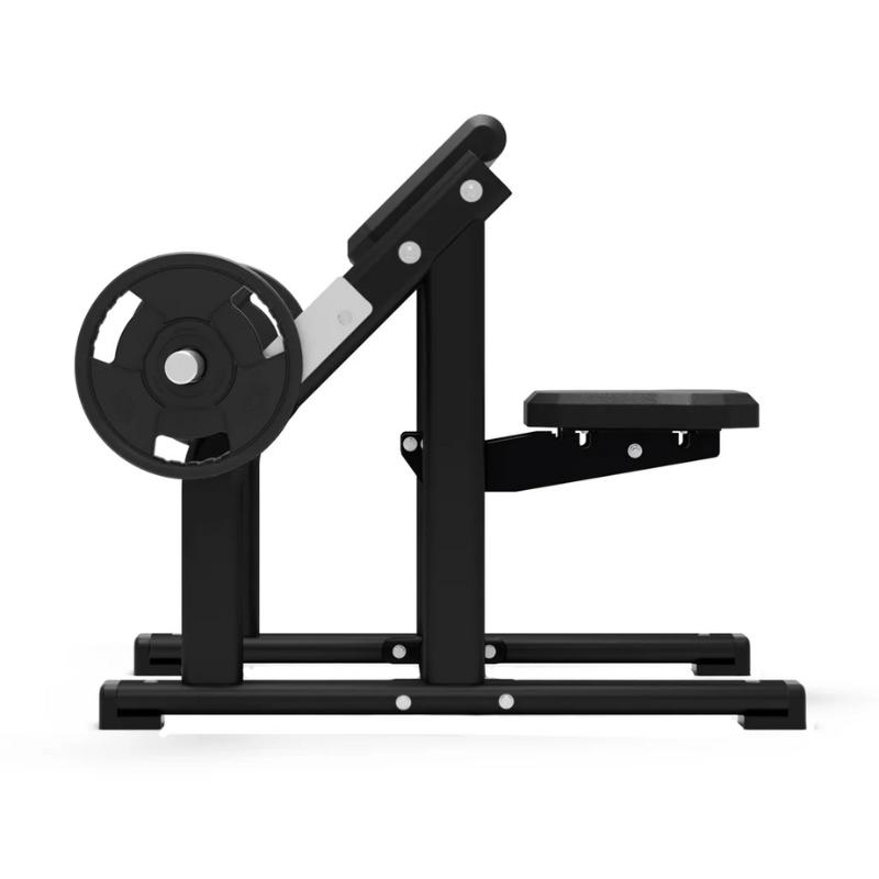 JORDAN Seated Preacher Curl Bench Black Side View
