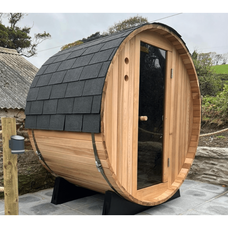Fonteyn Barrel Sauna Rustic 4 ft Garden Assembled