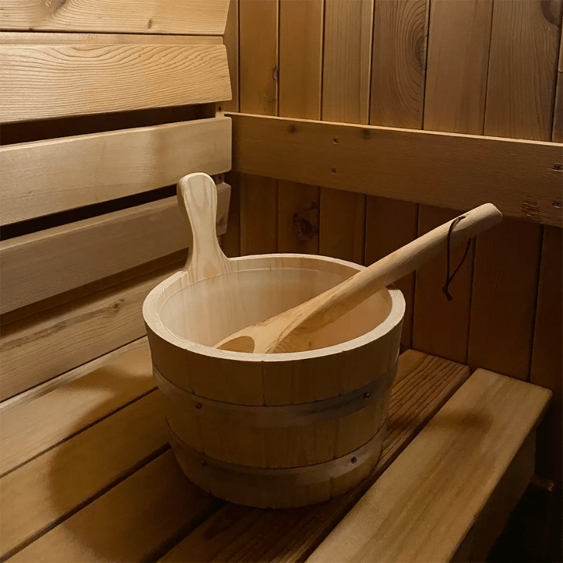 Fonteyn Barrel Sauna Rustic Bucket Ladel