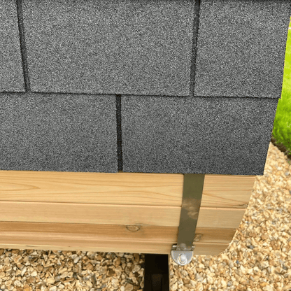 Fonteyn Barrel Sauna Rustic Close Up Material