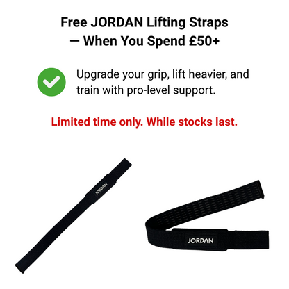 JORDAN Rubber Dumbbells in Red - Up to 50 kg