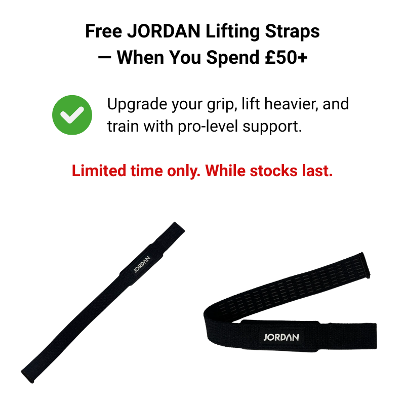 JORDAN Rubber Dumbbells in Red - Up to 50 kg