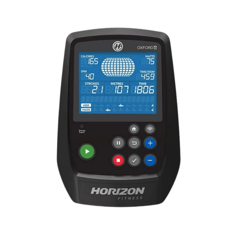 Horizon Fitness Oxford 6 Rowing Machine Interface Close Up