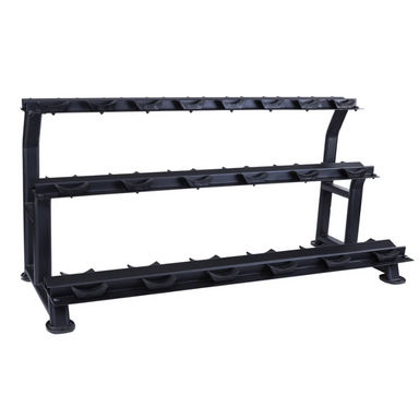 JORDAN 10 Pair Dumbbell Rack 3 Tier Black