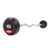 JORDAN Curl Bar Rubber Barbells in Red 15 KG