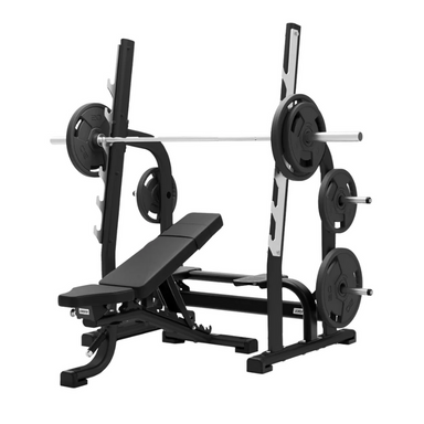 JORDAN Olympic Adjustable Multi Bench Black Full Image