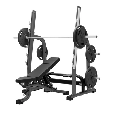 JORDAN Olympic Adjustable Multi Bench Grey Full Image