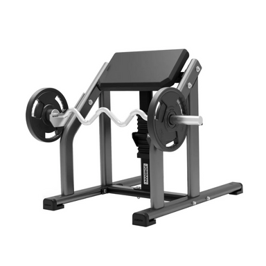 JORDAN Seated Preacher Curl Bench Grey Full Image