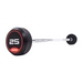 JORDAN Straight Bar Rubber Barbells in Red 25 KG