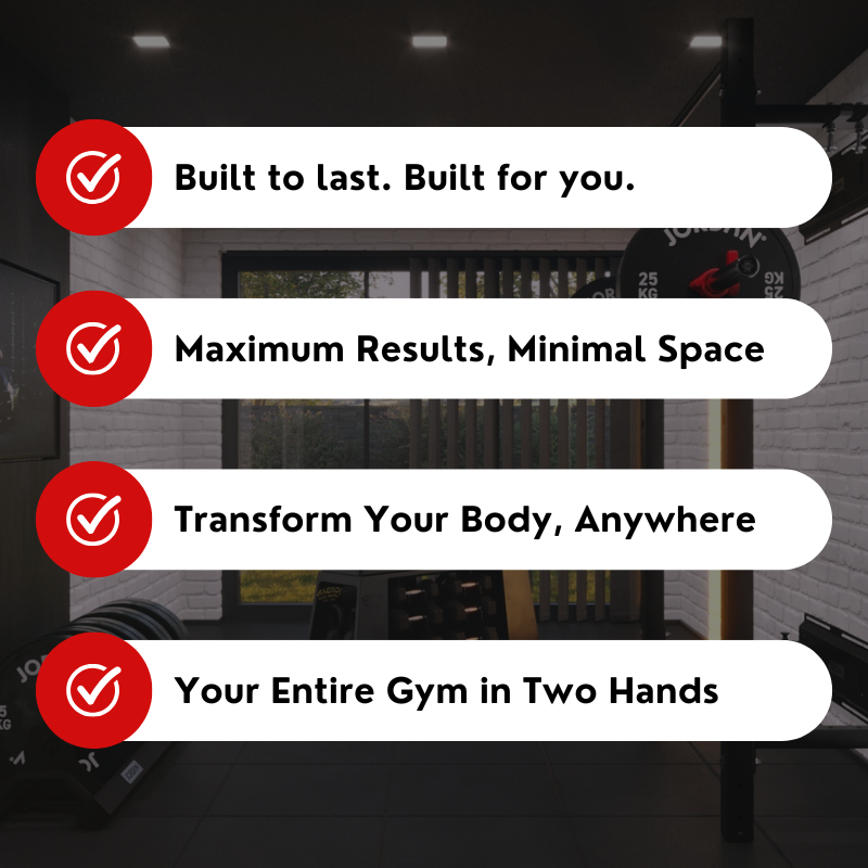 JORDAN Rubber Dumbbells Benefits Graphic