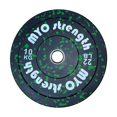 MYO Strength Olympic Rubber Bumper Plates - Speckled 10 kg