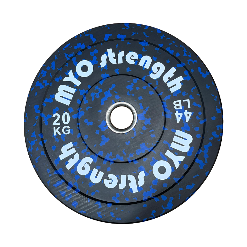 MYO Strength Olympic Rubber Bumper Plates - Speckled 20 kg